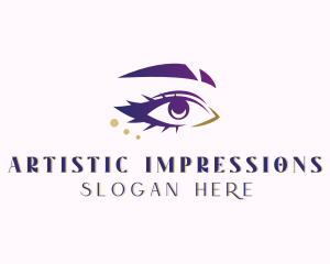 Makeup Artist Eyelashes logo design