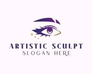 Makeup Artist Eyelashes logo design