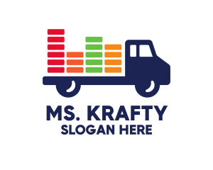 Beats - Colorful Cargo Truck logo design
