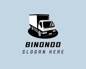 Box Truck Logistics Delivery Logo