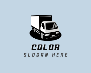 Box Truck Logistics Delivery Logo