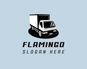 Box Truck Logistics Delivery Logo