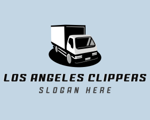 Box Truck Logistics Delivery Logo