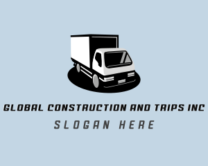 Cargo - Box Truck Logistics Delivery logo design