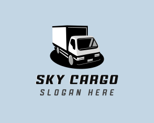 Truck Logistics Import Delivery logo design