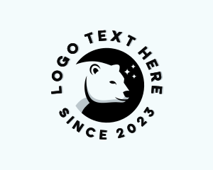 Arctic Animal - Polar Bear Zoo Animal logo design