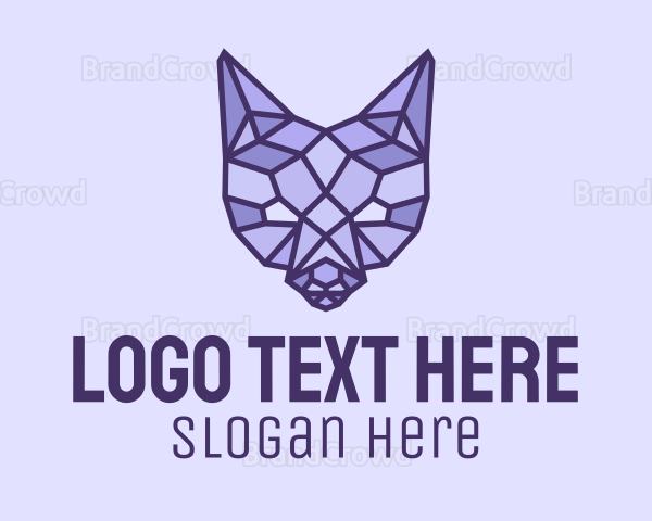 Geometric Fox Head Logo