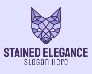 Geometric Fox Head  logo design