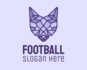 Violet - Geometric Fox Head logo design