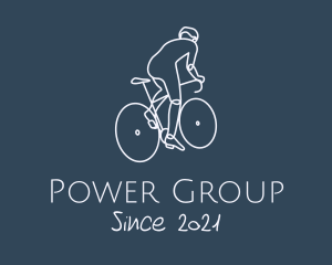 Vlogger - Bicycle Cyclist Rider logo design