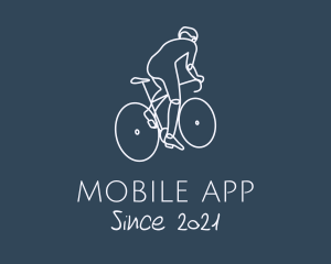 Man - Bicycle Cyclist Rider logo design