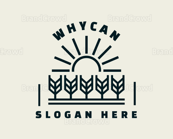 Sun Wheat Harvest Logo