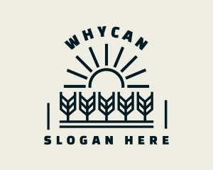 Sun Wheat Harvest Logo