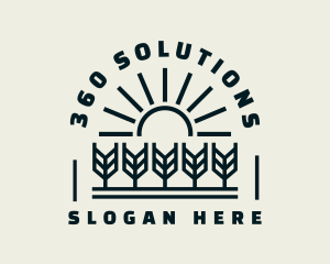 Sun Wheat Harvest logo design