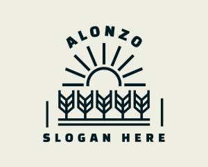 Sun Wheat Harvest logo design