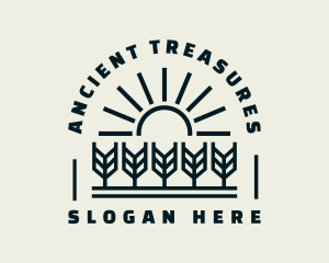 Sun Wheat Harvest logo design