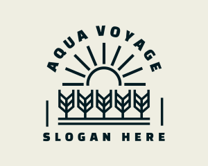 Sun Wheat Harvest logo design