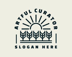 Sun Wheat Harvest logo design