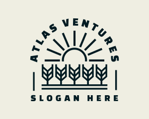 Sun Wheat Harvest logo design