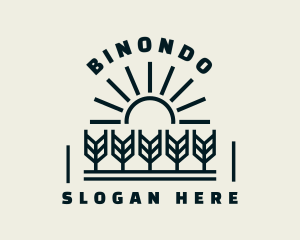 Sun Wheat Harvest logo design