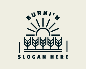 Sun Wheat Harvest logo design