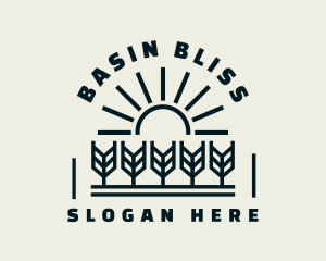 Sun Wheat Harvest logo design