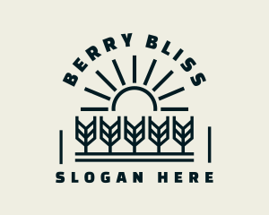 Sun Wheat Harvest logo design