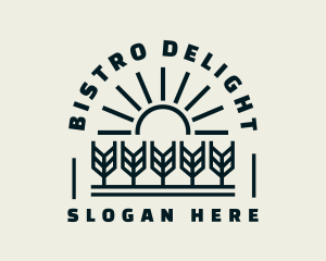 Sun Wheat Harvest logo design