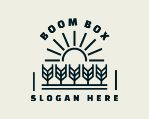 Sun Wheat Harvest logo design