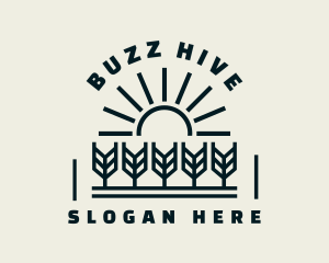 Sun Wheat Harvest logo design