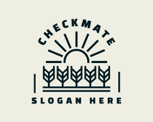 Sun Wheat Harvest logo design