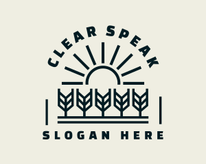 Sun Wheat Harvest logo design