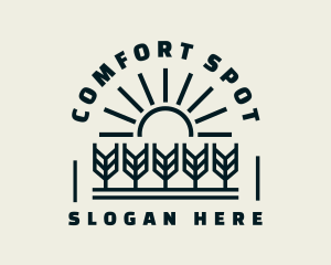 Sun Wheat Harvest logo design