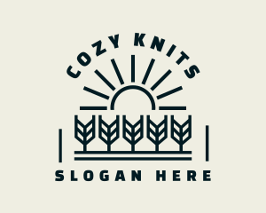 Sun Wheat Harvest logo design