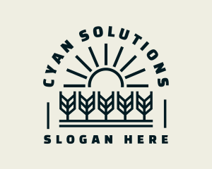 Sun Wheat Harvest logo design