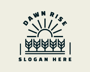 Sun Wheat Harvest logo design