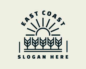 Sun Wheat Harvest logo design