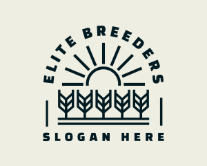 Sun Wheat Harvest logo design