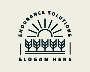 Sun Wheat Harvest logo design