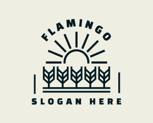 Sun Wheat Harvest logo design