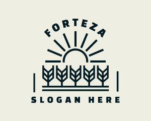 Sun Wheat Harvest logo design