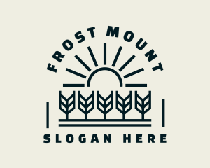 Sun Wheat Harvest logo design