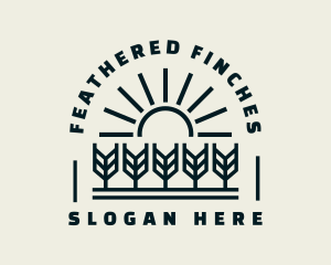 Sun Wheat Harvest logo design