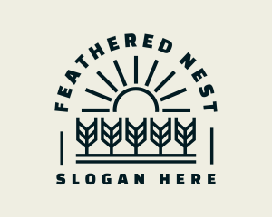 Sun Wheat Harvest logo design