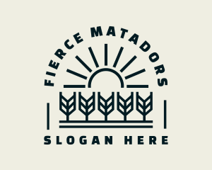 Sun Wheat Harvest logo design