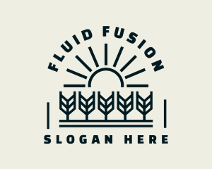 Sun Wheat Harvest logo design