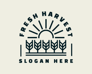 Sun Wheat Harvest logo design