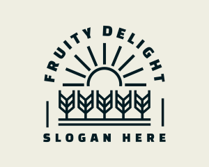 Sun Wheat Harvest logo design