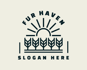 Sun Wheat Harvest logo design