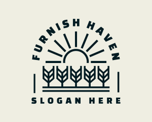 Sun Wheat Harvest logo design